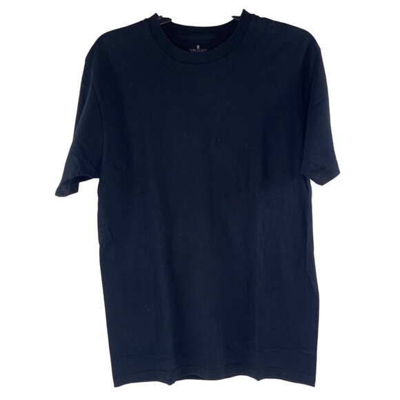 Stafford Black Classic Fit Heavyweight Cotton T-Shirt Medium 29m - Picture 1 of 4